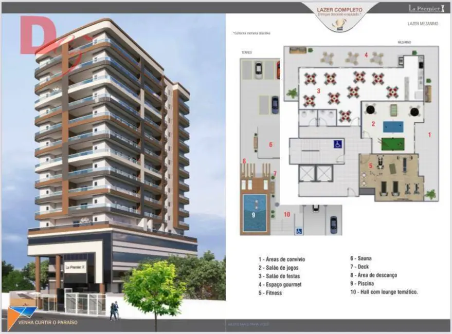 Foto 1 de Apartamento com 2 quartos à venda, 67m2 em Canto do Forte, Praia Grande - SP