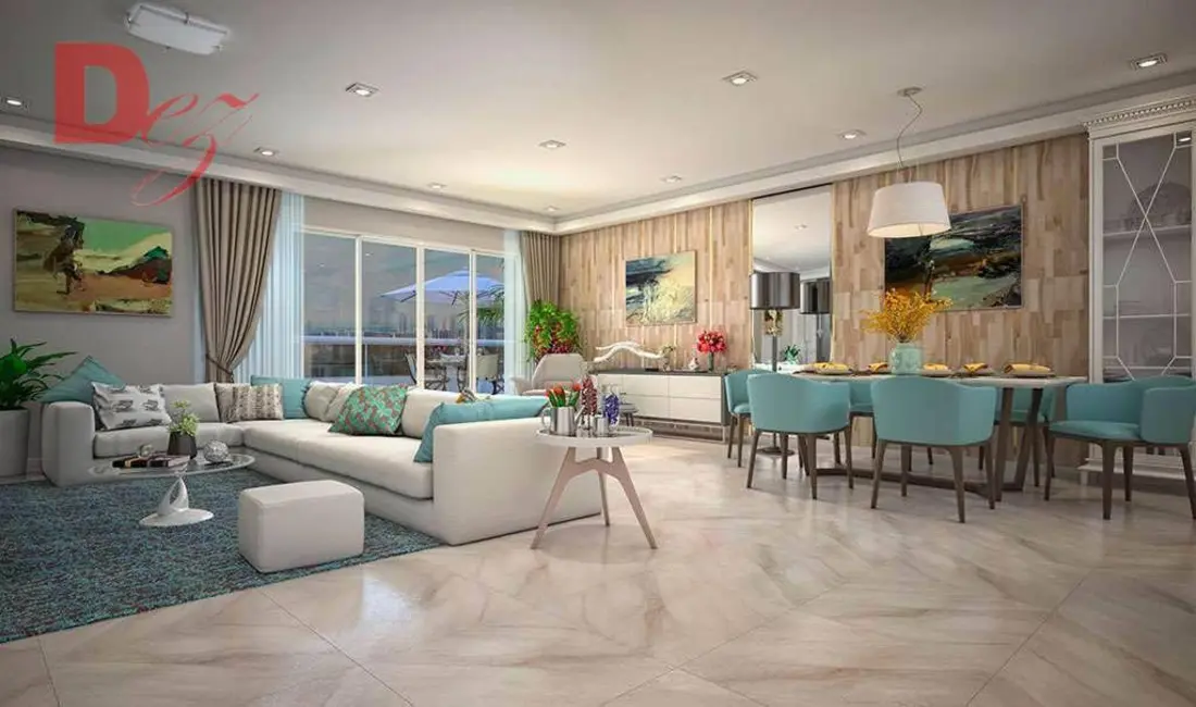 Apartamento com 3 quartos à venda, 117m2 em Guilhermina, Praia Grande - SP - imagem 3 Foto 3 de Apartamento com 3 quartos à venda, 117m2 em Guilhermina, Praia Grande - SP