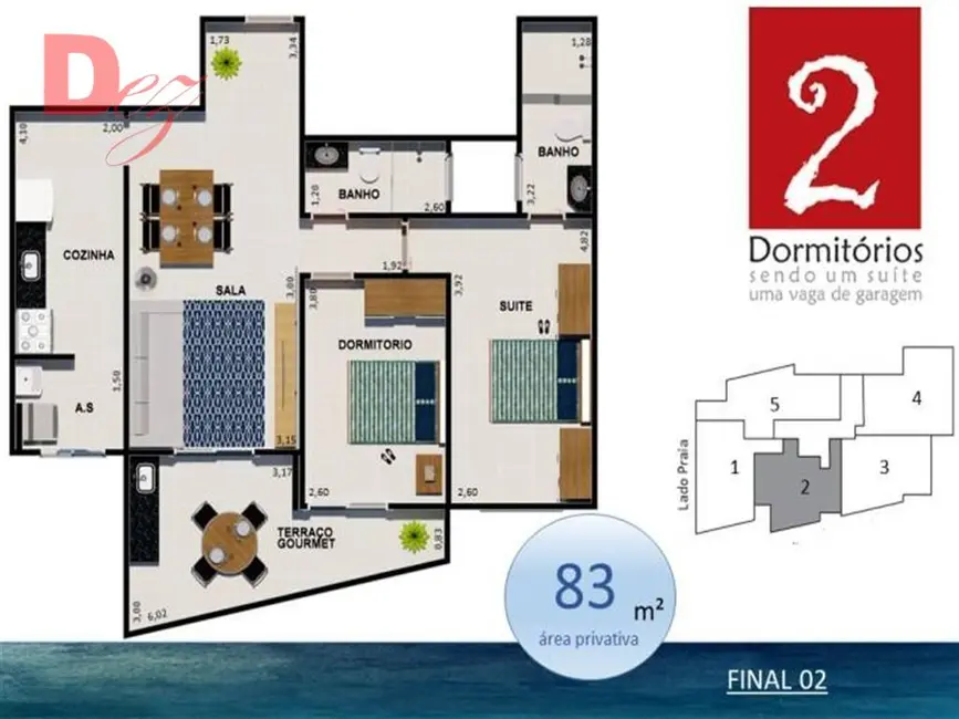 Apartamento com 2 quartos à venda, 12814m2 em Praia Grande - SP - imagem 5 Foto 5 de Apartamento com 2 quartos à venda, 12814m2 em Praia Grande - SP