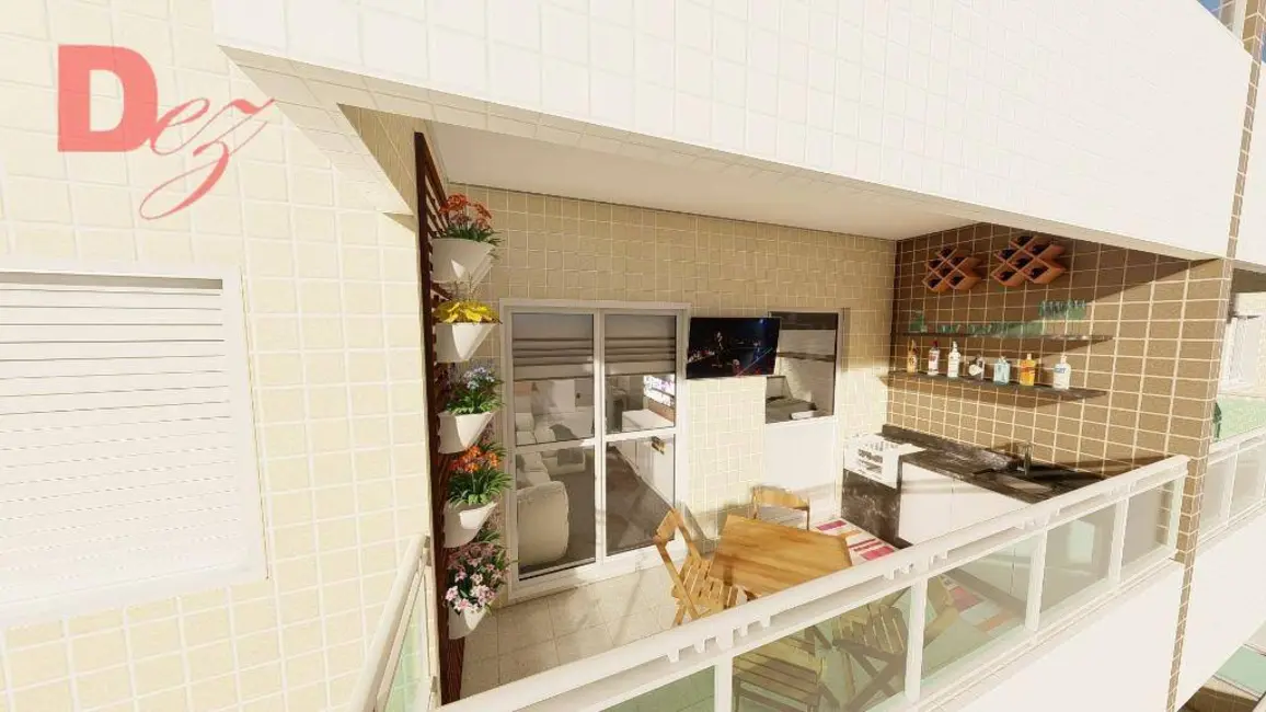 Foto 5 de Apartamento com 1 quarto à venda, 55m2 em Caiçara, Praia Grande - SP