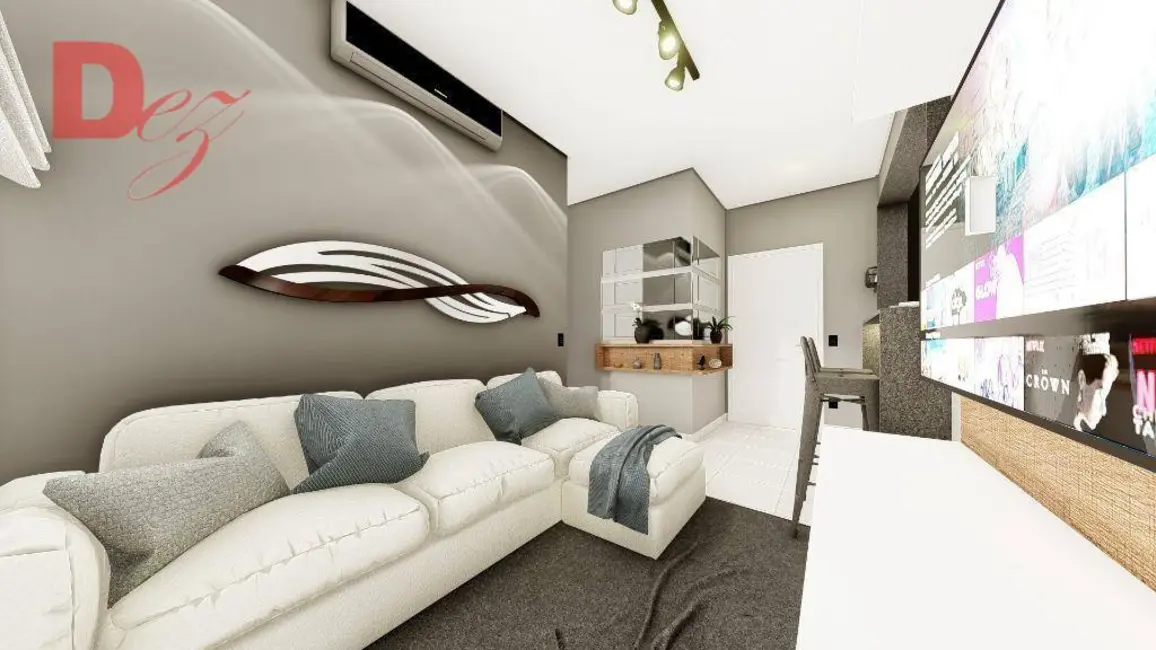 Foto 4 de Apartamento com 1 quarto à venda, 55m2 em Caiçara, Praia Grande - SP