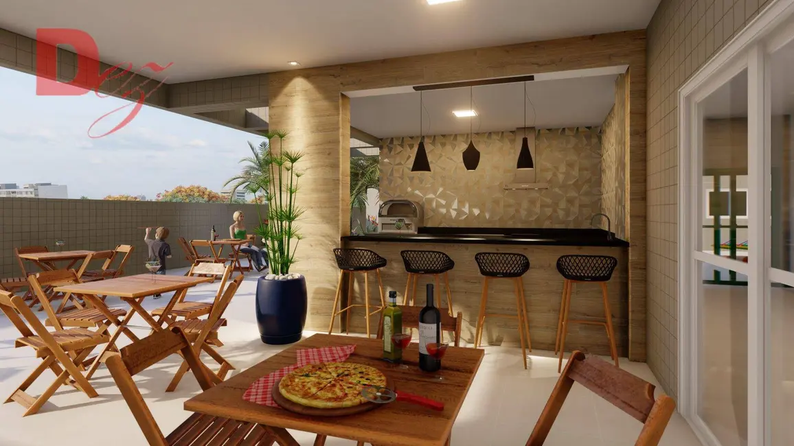 Foto 1 de Apartamento com 2 quartos à venda, 77m2 em Mirim, Praia Grande - SP