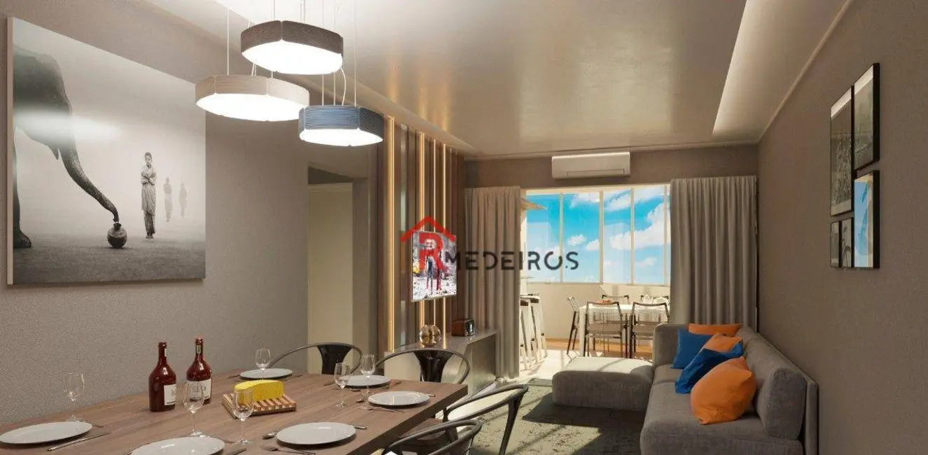 Foto 3 de Apartamento com 1 quarto à venda, 90m2 em Aviação, Praia Grande - SP