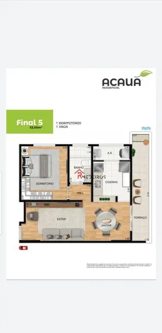 Foto 7 de Apartamento com 1 quarto à venda, 85m2 em Aviação, Praia Grande - SP