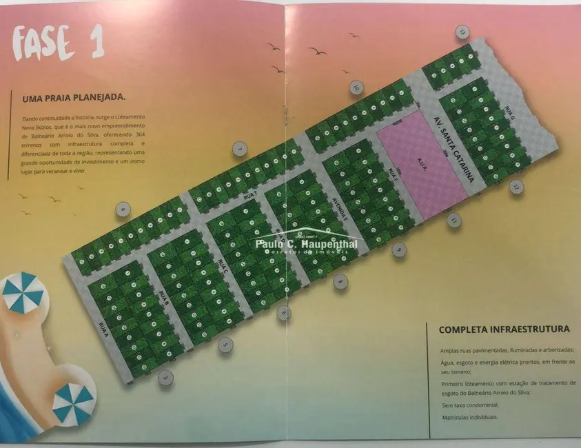 Foto 4 de Terreno / Lote à venda, 360m2 em Balneario Arroio Do Silva - SC