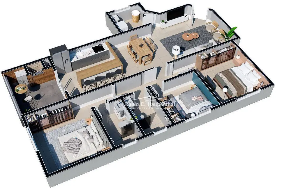 Foto 6 de Apartamento com 3 quartos à venda, 184m2 em Centro, Balneario Arroio Do Silva - SC