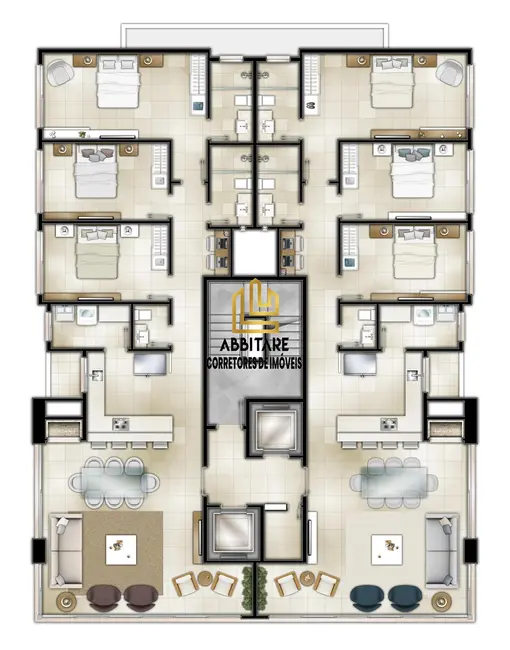 Apartamento com 3 quartos à venda, 130m2 em Torres - RS - imagem 3 Foto 3 de Apartamento com 3 quartos à venda, 130m2 em Torres - RS