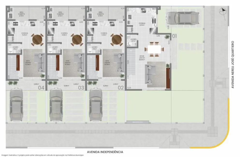 Foto 3 de Sobrado com 2 quartos à venda, 90m2 em Torres - RS