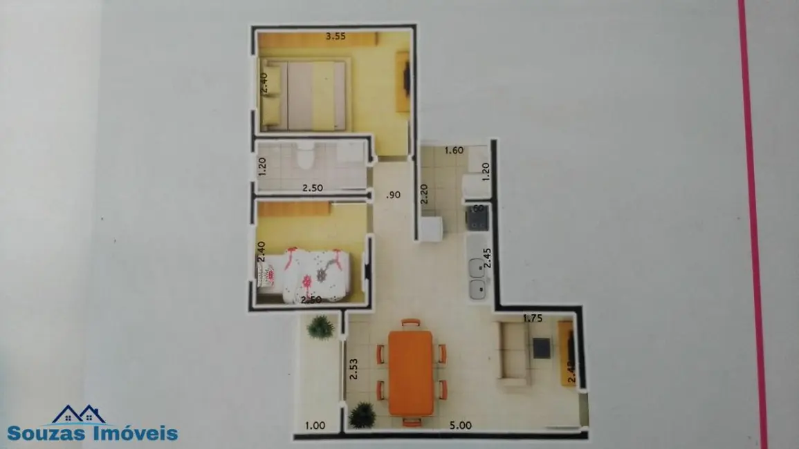 Foto 7 de Apartamento com 2 quartos à venda, 48m2 em Cata Preta, Santo Andre - SP