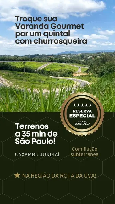 Foto 3 de Lote de Condomínio à venda, 1278m2 em Caxambu, Jundiai - SP