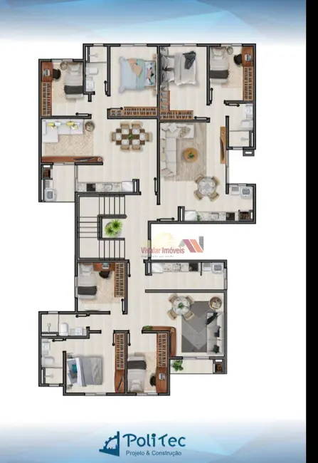 Foto 4 de Apartamento com 2 quartos à venda, 50m2 em Iguaçu, Araucaria - PR