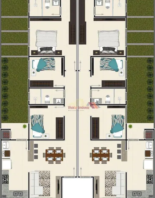 Apartamento com 3 quartos à venda, 80m2 em Iguaçu, Araucaria - PR - imagem 3 Foto 3 de Apartamento com 3 quartos à venda, 80m2 em Iguaçu, Araucaria - PR
