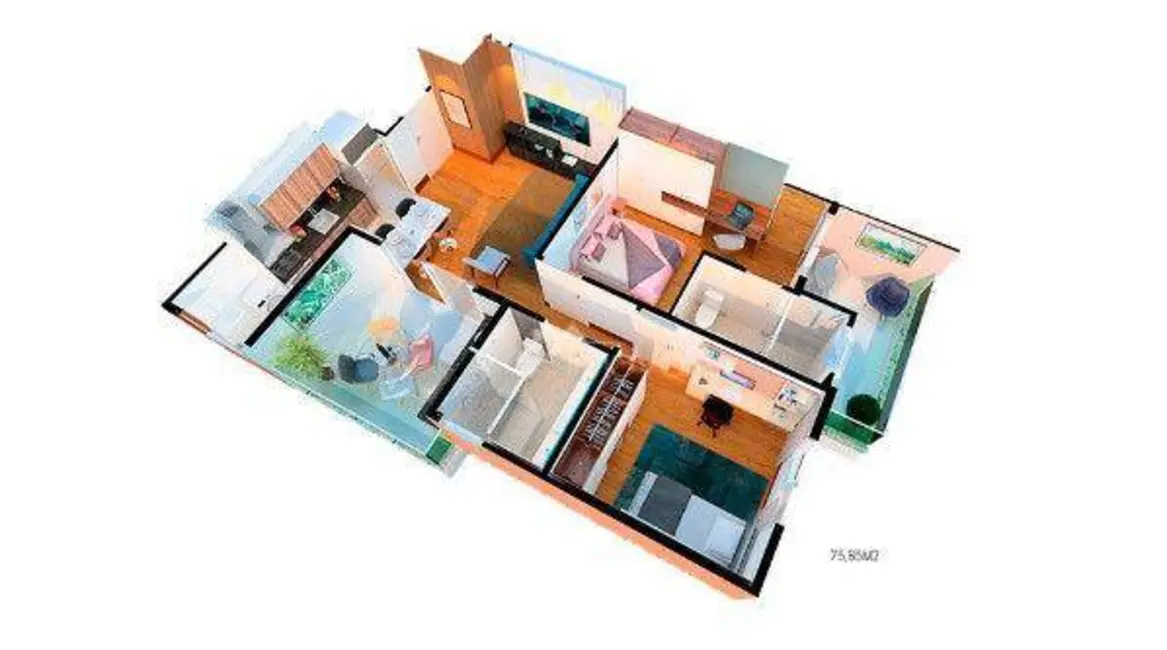 Apartamento com 2 quartos à venda, 76m2 em Sao Jose Dos Campos - SP - imagem 8 Foto 8 de Apartamento com 2 quartos à venda, 76m2 em Sao Jose Dos Campos - SP
