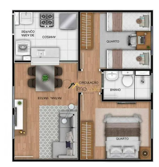 Foto 6 de Apartamento com 2 quartos à venda, 38m2 em Sao Jose Dos Campos - SP
