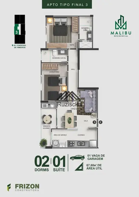 Apartamento com 2 quartos à venda, 59m2 em Centro, Itanhaem - SP - imagem 7 Foto 7 de Apartamento com 2 quartos à venda, 59m2 em Centro, Itanhaem - SP