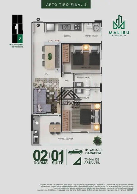 Apartamento com 2 quartos à venda, 59m2 em Centro, Itanhaem - SP - imagem 6 Foto 6 de Apartamento com 2 quartos à venda, 59m2 em Centro, Itanhaem - SP