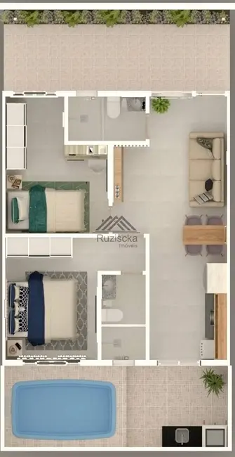 Foto 5 de Casa com 2 quartos à venda, 59m2 em Itanhaem - SP