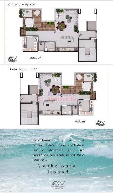 Foto 4 de Apartamento com 4 quartos à venda, 176m2 em Itapoa - SC