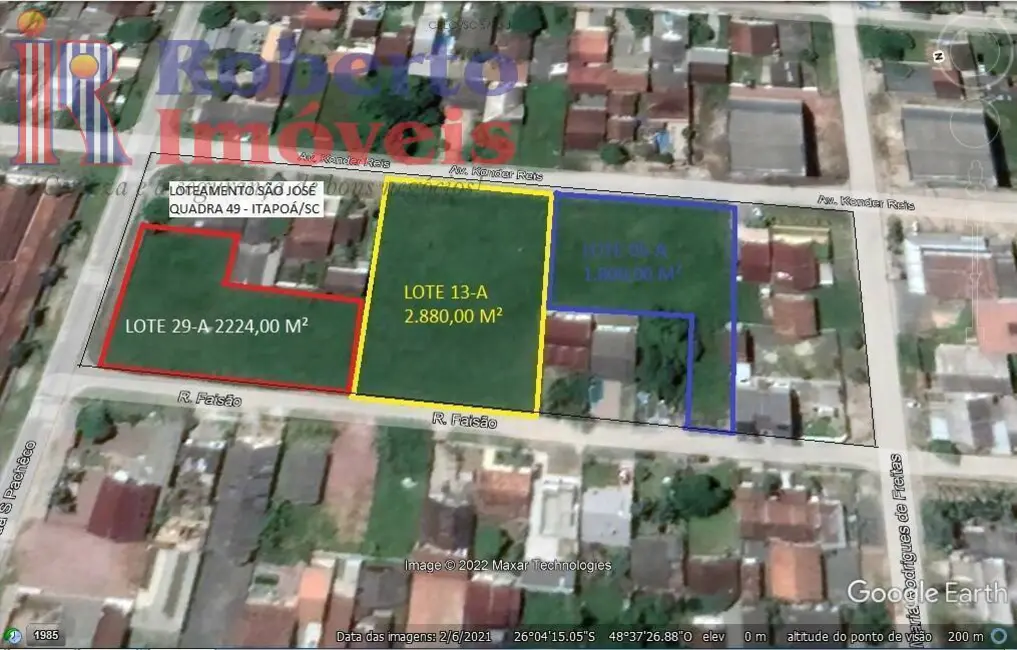 Foto 1 de Terreno / Lote para alugar em Itapoa - SC
