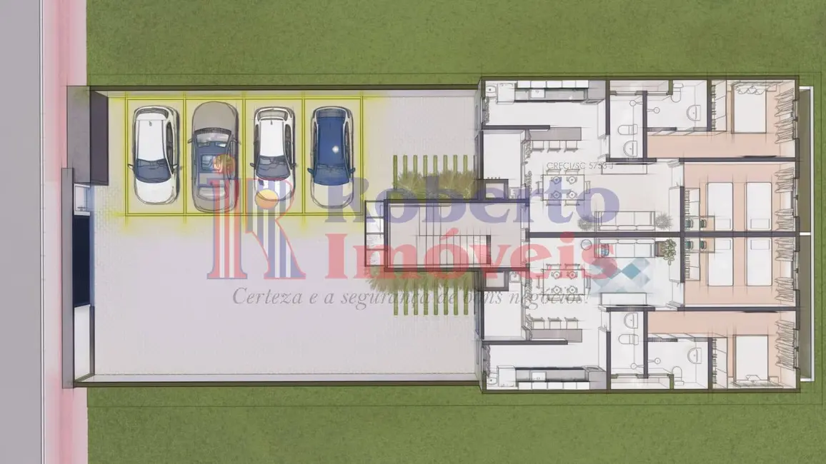 Foto 4 de Apartamento com 2 quartos à venda e para alugar, 69m2 em Itapoa - SC