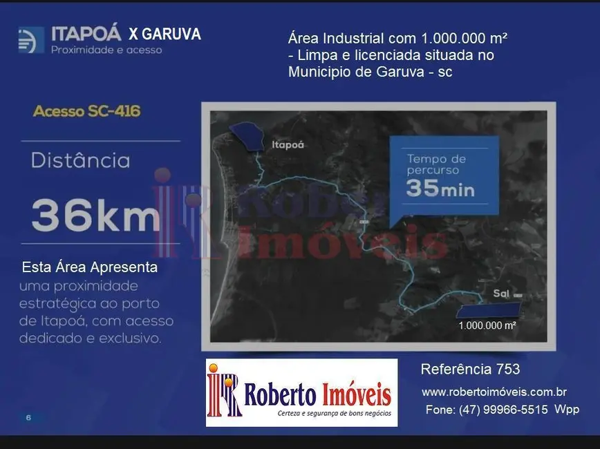 Terreno / Lote à venda e para alugar, 999097m2 em Garuva - SC - imagem 2 Foto 2 de Terreno / Lote à venda e para alugar, 999097m2 em Garuva - SC
