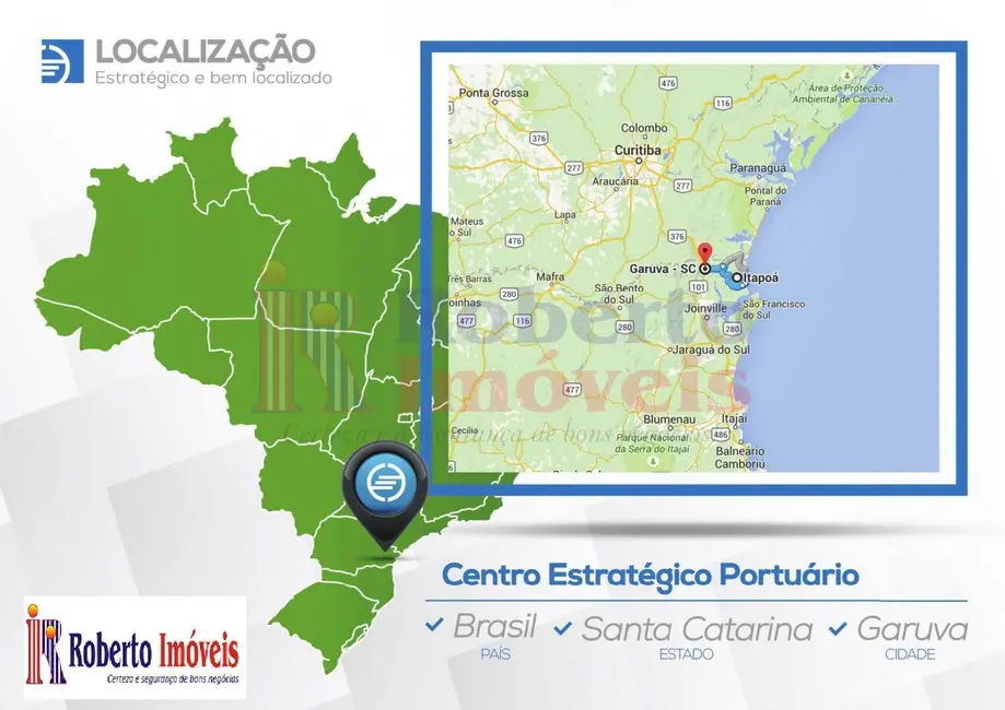 Terreno / Lote à venda e para alugar, 999097m2 em Garuva - SC - imagem 3 Foto 3 de Terreno / Lote à venda e para alugar, 999097m2 em Garuva - SC