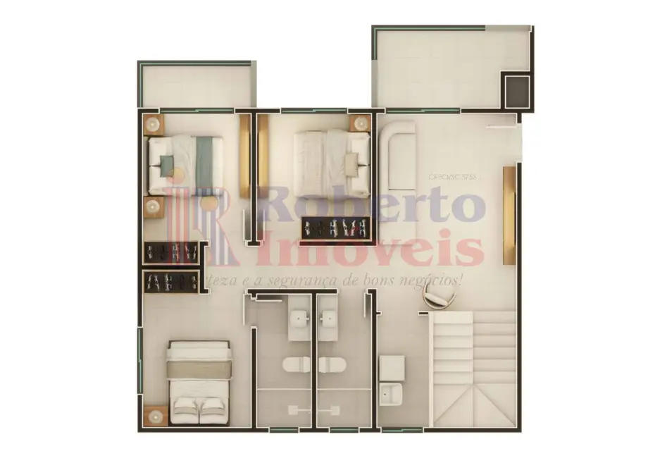Foto 5 de Apartamento com 3 quartos à venda, 91m2 em Itapoa - SC