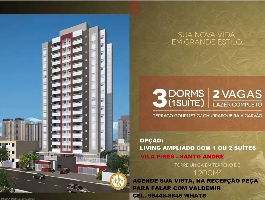 Apartamento com 3 quartos à venda, 83m2 em Santo Andre - SP - imagem 1 Foto 1 de Apartamento com 3 quartos à venda, 83m2 em Santo Andre - SP