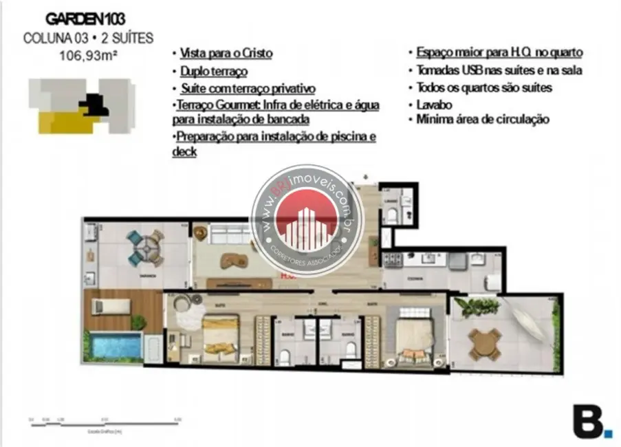Apartamento com 2 quartos à venda, 107m2 em Botafogo, Rio De Janeiro - RJ - imagem 7 Foto 7 de Apartamento com 2 quartos à venda, 107m2 em Botafogo, Rio De Janeiro - RJ