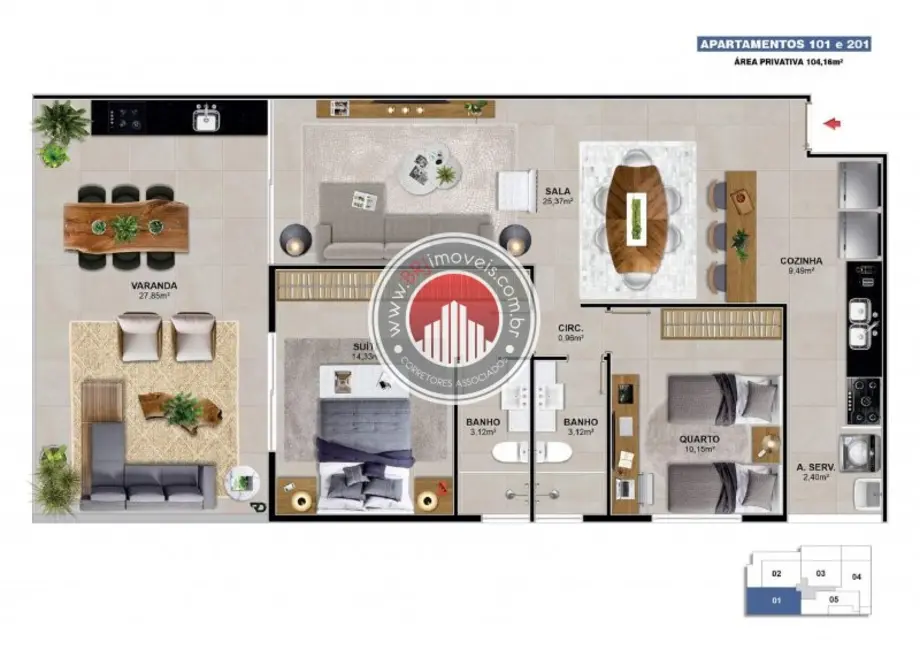 Foto 7 de Apartamento com 2 quartos à venda, 90m2 em Barra da Tijuca, Rio De Janeiro - RJ