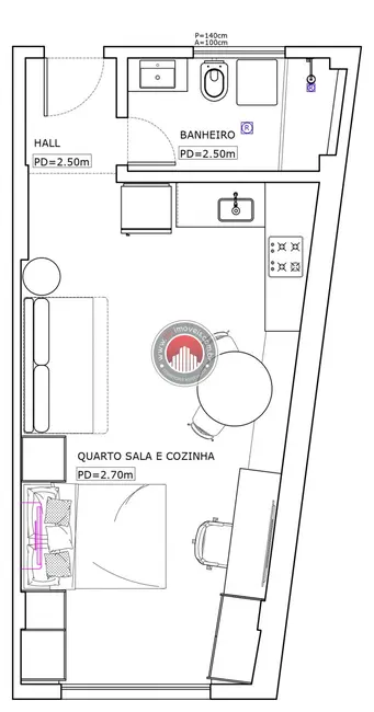 Foto 7 de Apartamento com 1 quarto à venda, 32m2 em Centro, Rio De Janeiro - RJ