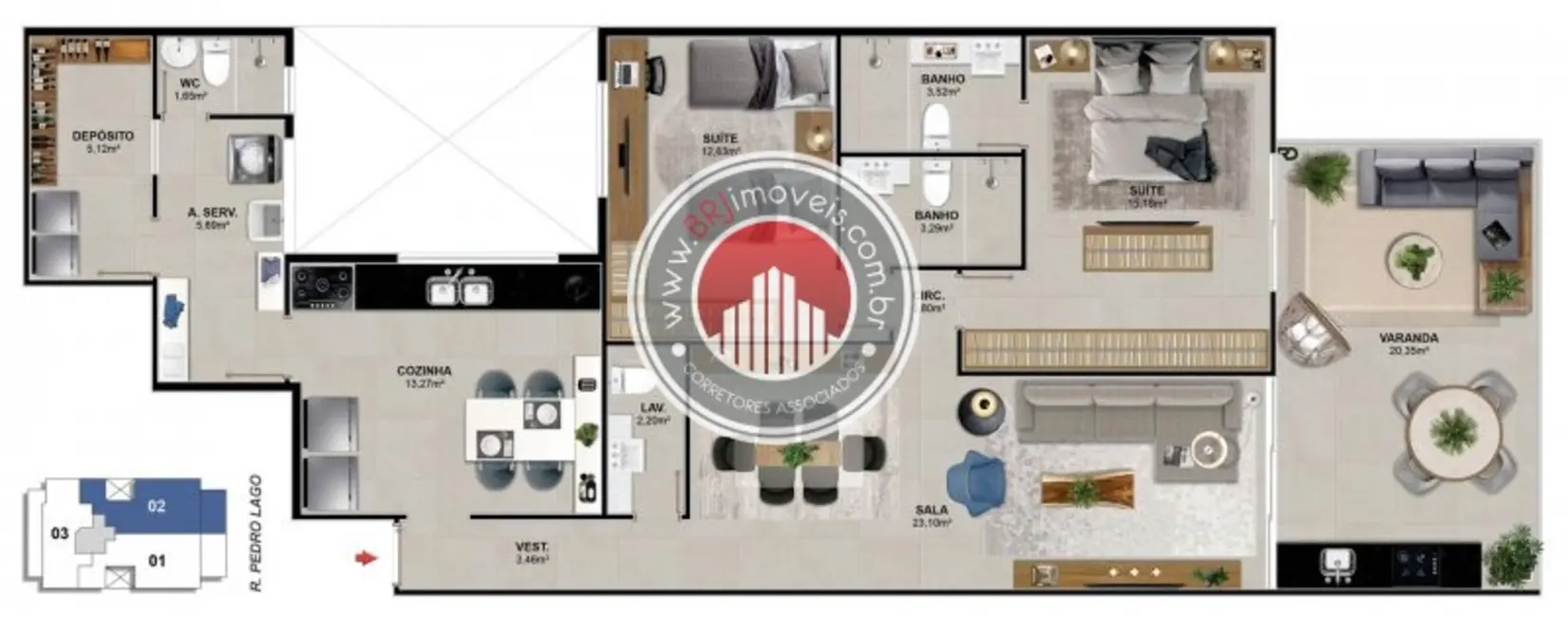 Foto 6 de Apartamento com 2 quartos à venda, 173m2 em Barra da Tijuca, Rio De Janeiro - RJ