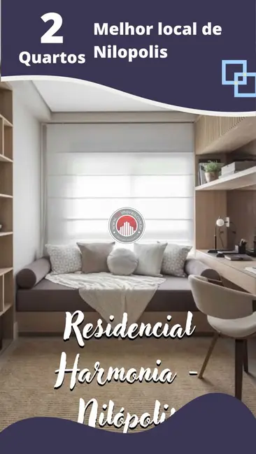 Foto 2 de Apartamento com 2 quartos à venda, 49m2 em Edson Passos, Mesquita - RJ