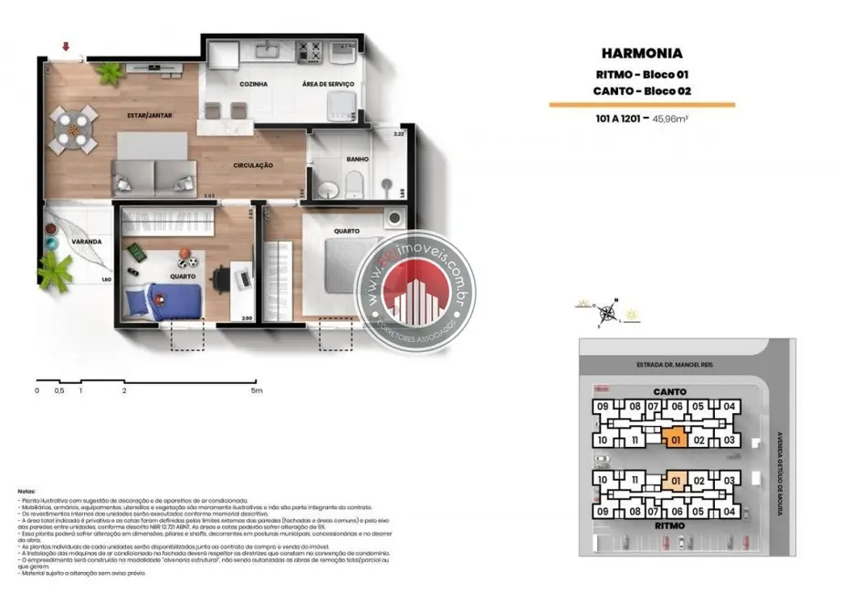 Foto 8 de Apartamento com 2 quartos à venda, 49m2 em Edson Passos, Mesquita - RJ