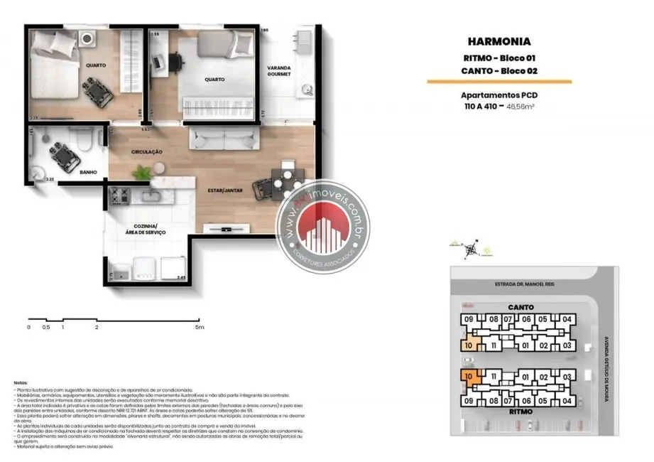 Foto 9 de Apartamento com 2 quartos à venda, 49m2 em Edson Passos, Mesquita - RJ