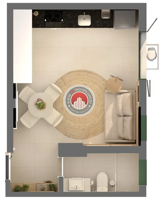 Foto 4 de Apartamento com 1 quarto à venda, 27m2 em Copacabana, Rio De Janeiro - RJ