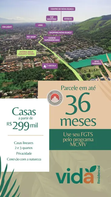 Casa com 2 quartos à venda, 68m2 em Jardim Alvorada, Nova Iguacu - RJ - imagem 3 Foto 3 de Casa com 2 quartos à venda, 68m2 em Jardim Alvorada, Nova Iguacu - RJ