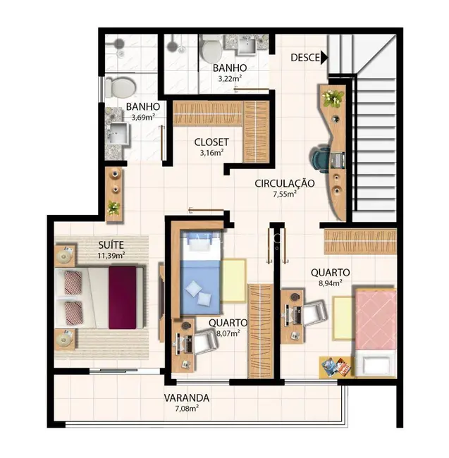 Casa de Condomínio com 3 quartos à venda, 360m2 em Interlagos, Vila Velha - ES - imagem 9 Foto 9 de Casa de Condomínio com 3 quartos à venda, 360m2 em Interlagos, Vila Velha - ES
