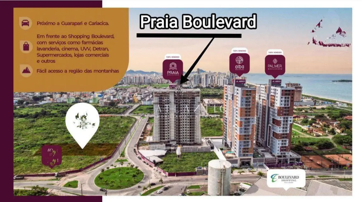 Foto 9 de Apartamento com 2 quartos à venda, 63m2 em Jockey de Itaparica, Vila Velha - ES