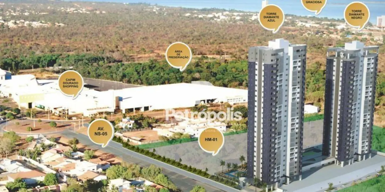 Foto 1 de Apartamento com 3 quartos à venda, 98m2 em Plano Diretor Norte, Palmas - TO