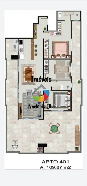 Foto 4 de Apartamento com 2 quartos à venda, 63m2 em Ingleses do Rio Vermelho, Florianopolis - SC