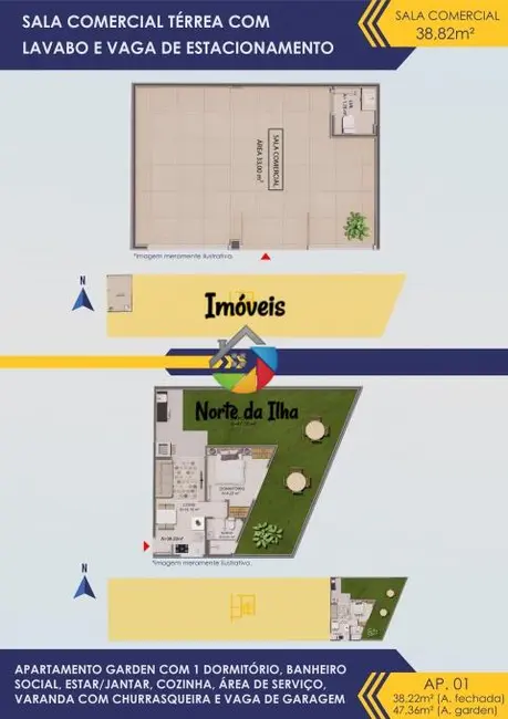 Foto 4 de Apartamento com 2 quartos à venda, 71m2 em Ingleses do Rio Vermelho, Florianopolis - SC