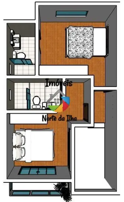 Foto 2 de Casa com 2 quartos à venda, 83m2 em São João do Rio Vermelho, Florianopolis - SC