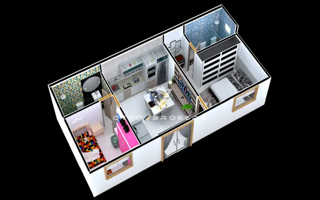 Foto 5 de Apartamento com 1 quarto à venda, 45m2 em Santa Cruz Cabralia - BA