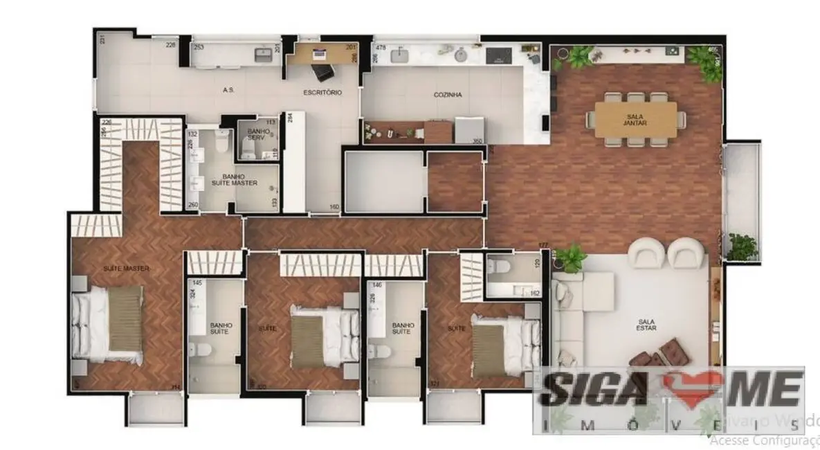 Foto 4 de Apartamento com 3 quartos à venda, 198m2 em Santa Cecília, São Paulo - SP