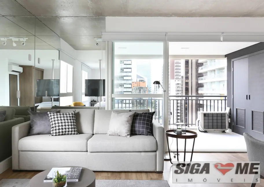 Foto 1 de Apartamento com 1 quarto para alugar em Cidade Monções, São Paulo - SP