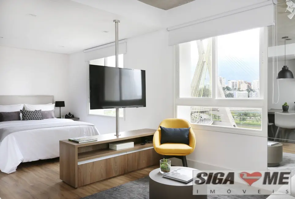 Foto 7 de Apartamento com 1 quarto para alugar em Cidade Monções, São Paulo - SP