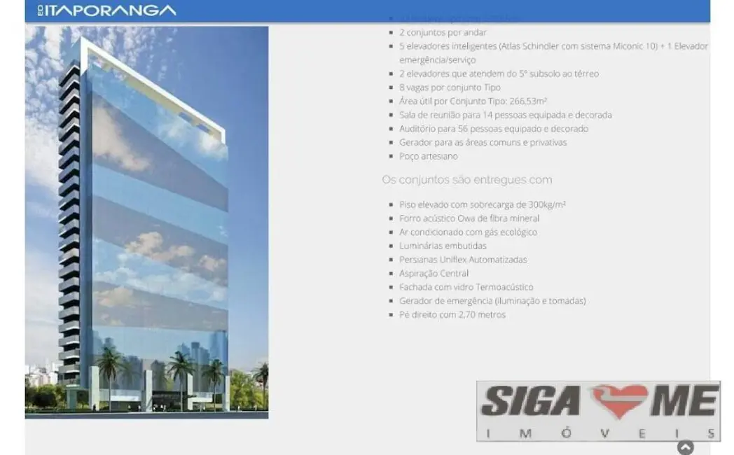Sala Comercial para alugar, 267m2 em Brooklin Novo, São Paulo - SP - imagem 2 Foto 2 de Sala Comercial para alugar, 267m2 em Brooklin Novo, São Paulo - SP