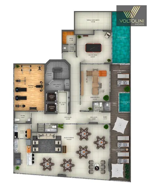 Apartamento com 3 quartos à venda, 227m2 em Barra Velha - SC - imagem 9 Foto 9 de Apartamento com 3 quartos à venda, 227m2 em Barra Velha - SC