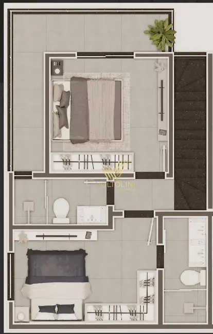 Sobrado com 2 quartos à venda, 98m2 em São Vicente, Itajai - SC - imagem 8 Foto 8 de Sobrado com 2 quartos à venda, 98m2 em São Vicente, Itajai - SC